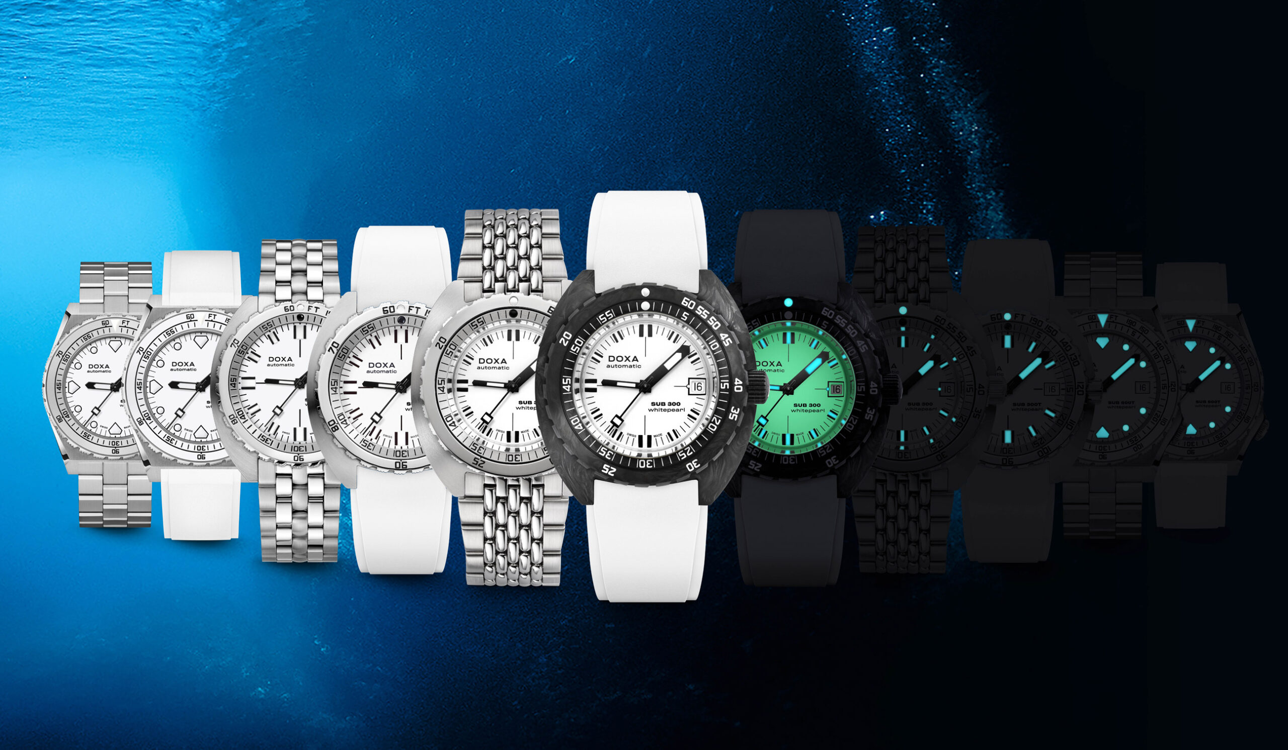 Introducing | The DOXA SUB Whitepearl Collection