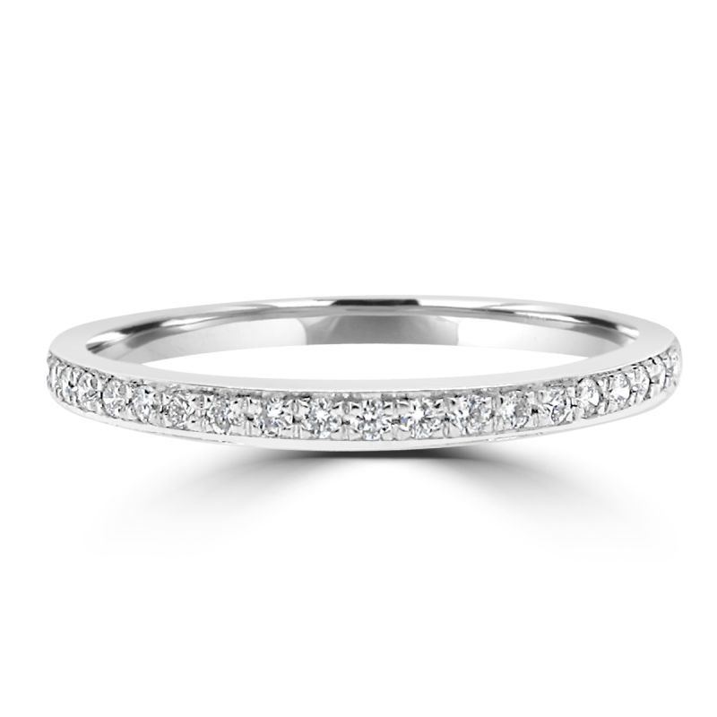 Ladies Platinum Diamond Eternity Ring 0.15ct