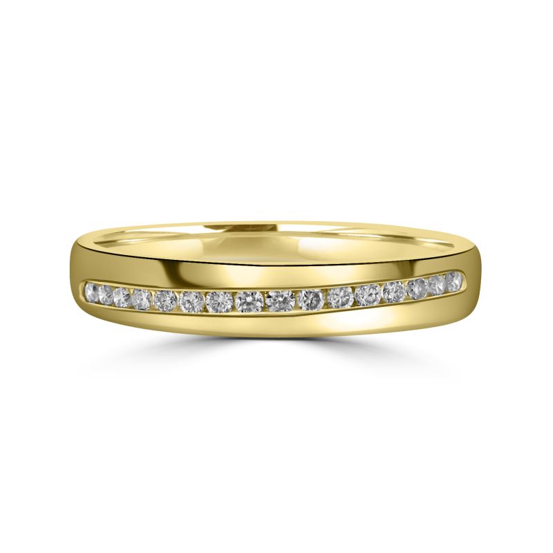 18ct Yellow Gold Brilliant Cut Diamond Eternity Ring 0.10ct