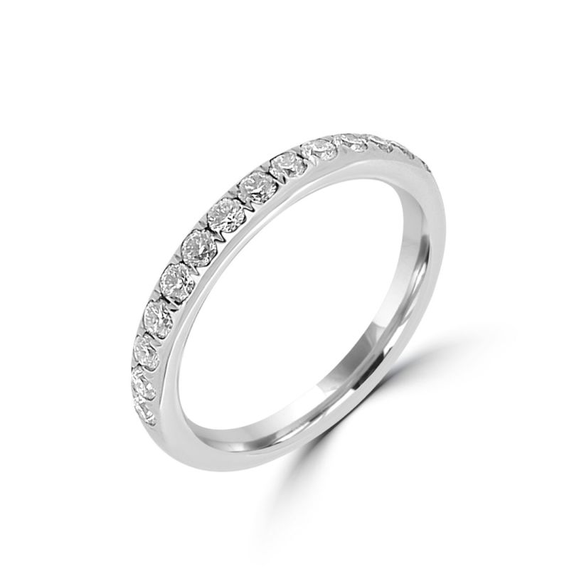 Platinum Brilliant Cut Diamond Eternity Ring 0.38ct