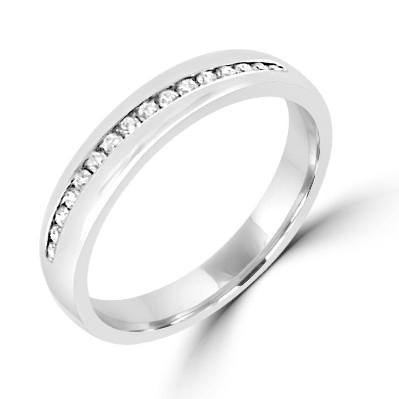 Platinum Brilliant Cut Diamond Eternity Ring 0.10ct