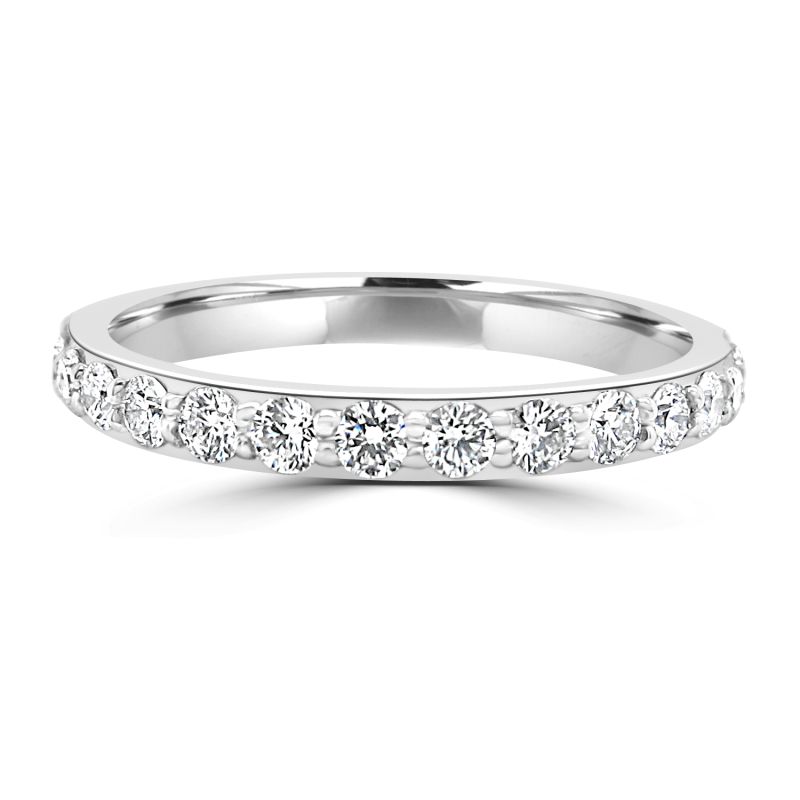 Platinum Brilliant Cut Diamond Eternity Ring 0.42ct