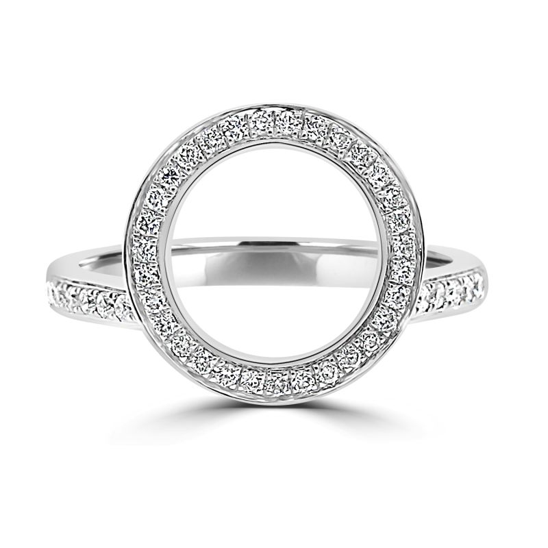 18ct White Gold Brilliant Cut Diamond Ring Enhancer 0.24ct
