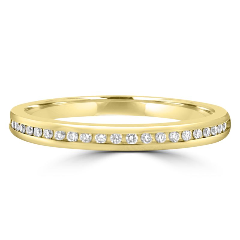 18ct Yellow Gold Brilliant Cut Diamond Eternity Ring 0.12ct