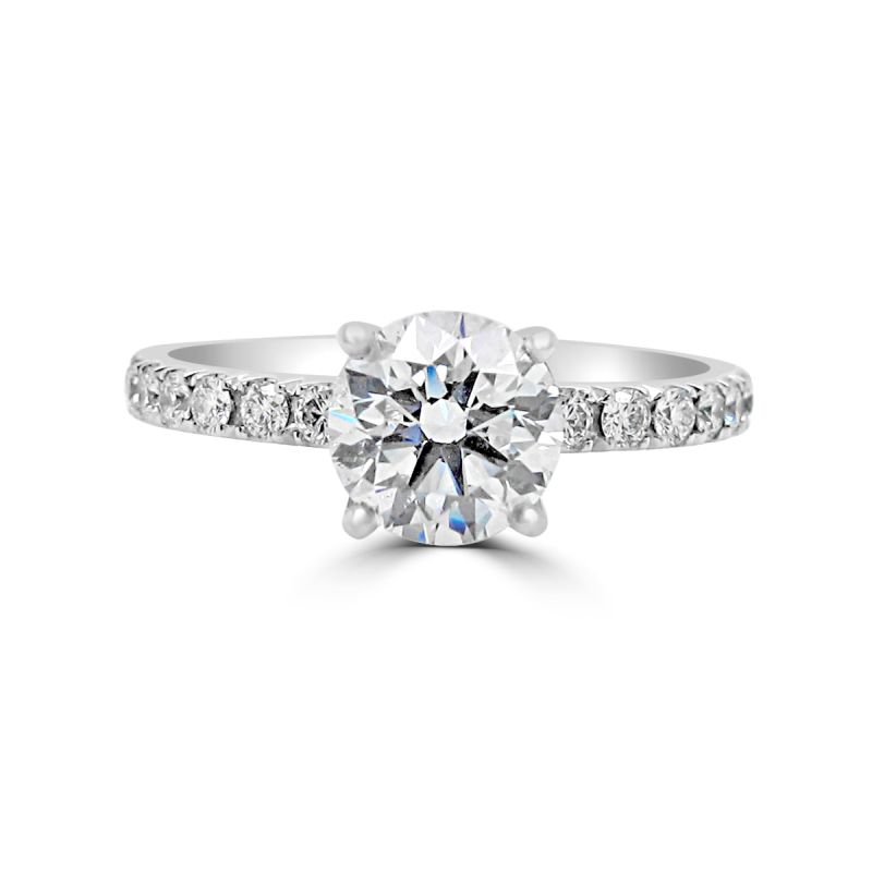 Platinum Brilliant Cut Diamond Engagement Ring 1.25ct