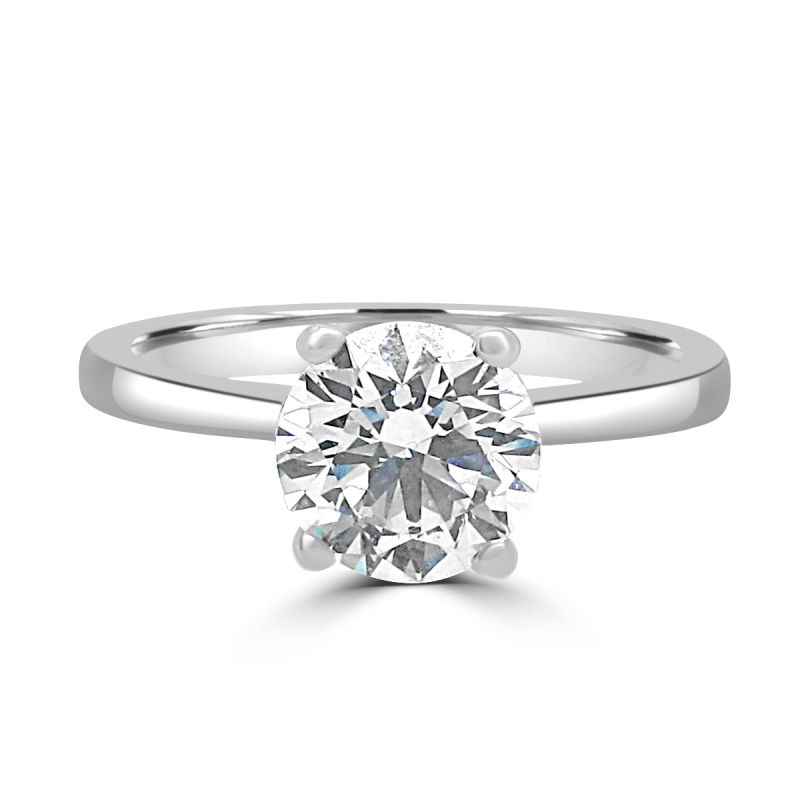 Platinum Brilliant Cut Diamond Solitaire Engagement Ring 1.25ct
