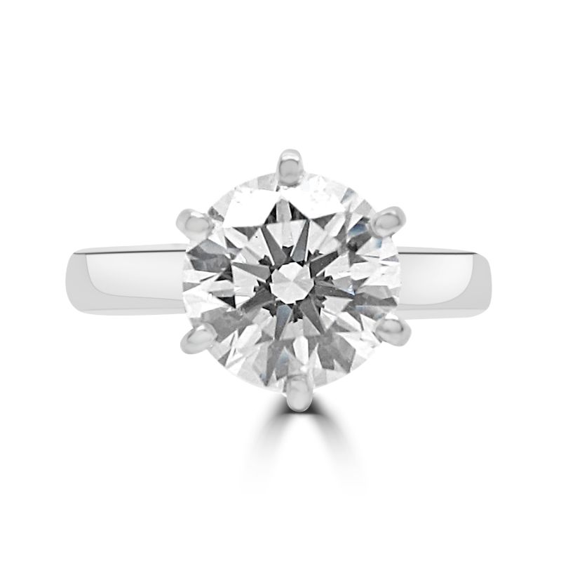 Platinum Brilliant Cut Diamond Solitaire Engagement Ring 1.53ct