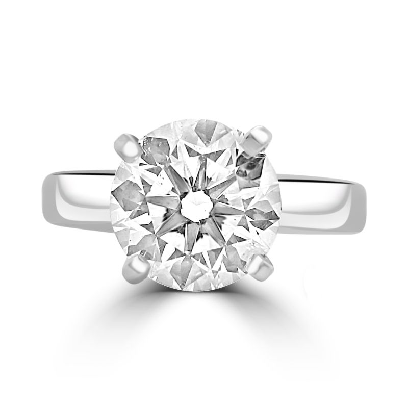 Platinum Brilliant Cut Diamond Solitaire Engagement Ring  1.53ct
