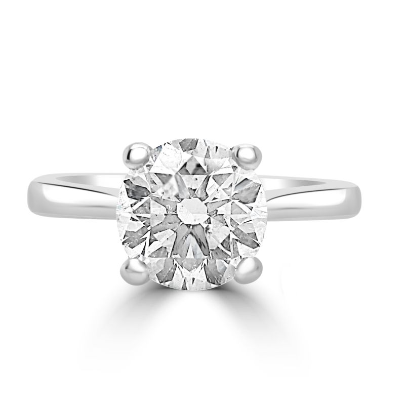 Platinum Brilliant Cut Diamond Solitaire Engagement Ring 1.02ct