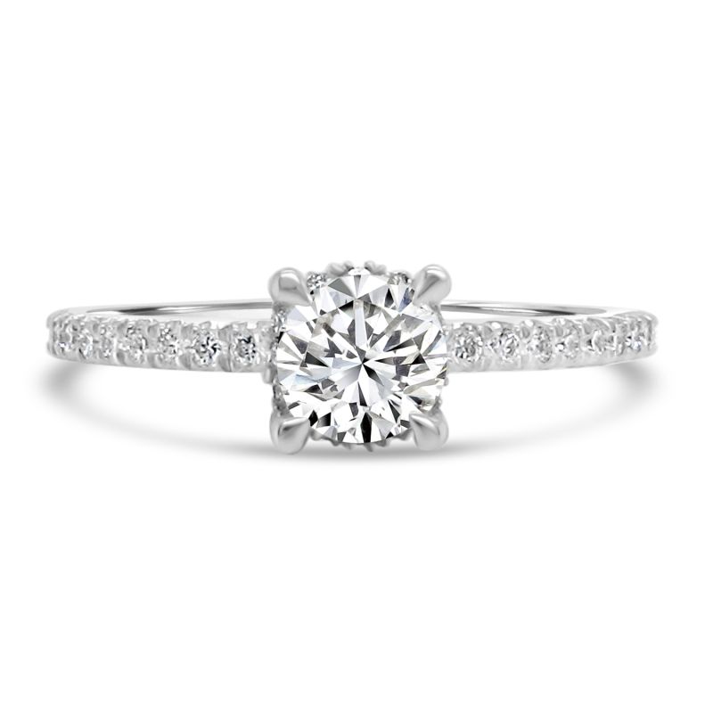 Platinum Brilliant Cut Diamond Solitaire Engagement Ring 0.76ct