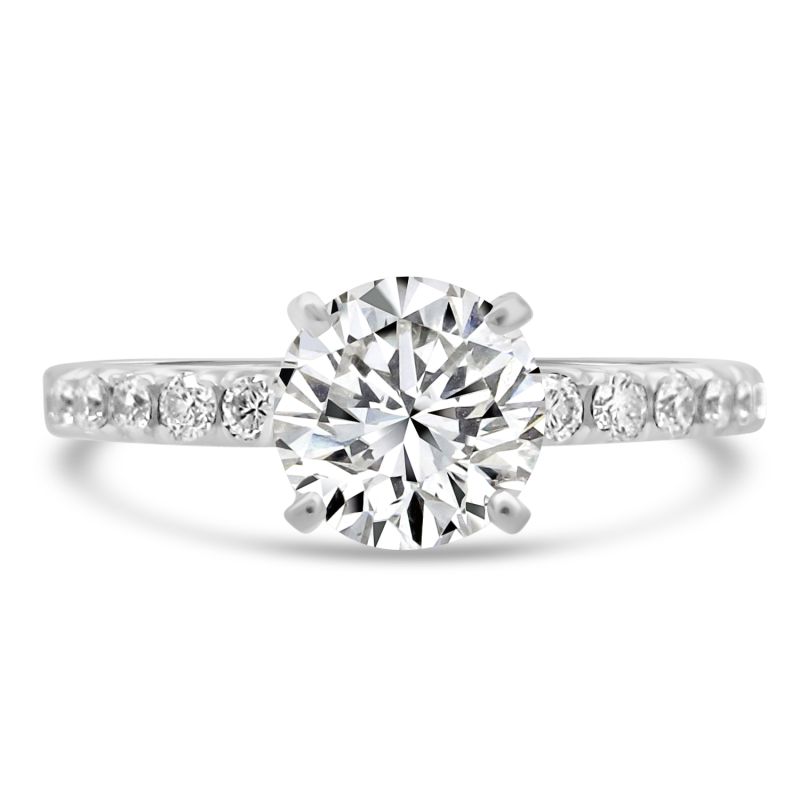 Platinum Brilliant Cut Diamond Solitaire Engagement Ring 1.23ct