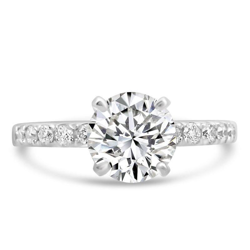 Platinum Brilliant Cut Diamond solitaire Engagement Ring 1.43ct