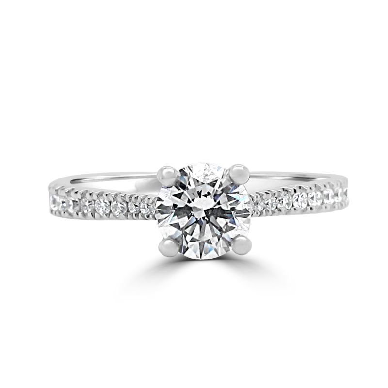 Platinum Brilliant Cut Diamond Solitaire Engagement Ring 1.15ct