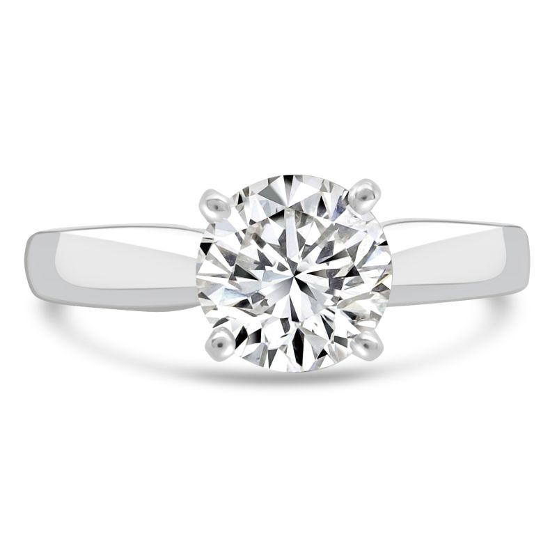 Platinum Brilliant Cut Diamond Solitaire Engagement Ring 1.20ct