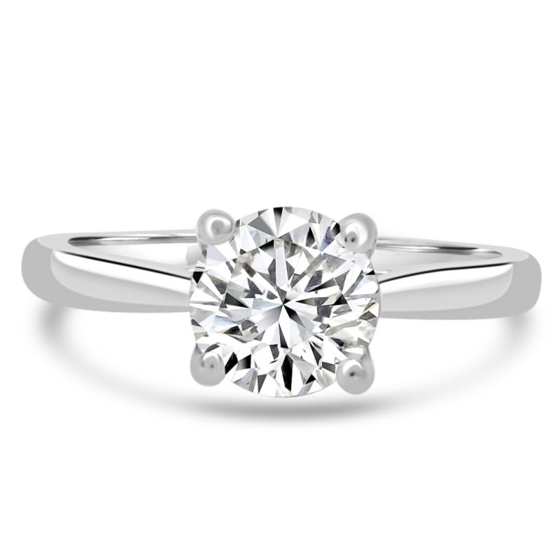 Platinum Brilliant Cut Diamond Solitaire Engagement Ring 1.00ct