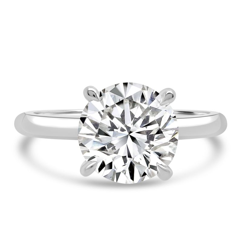 Platinum Brilliant Cut Lab Grown Diamond Engagement ring 2.04ct