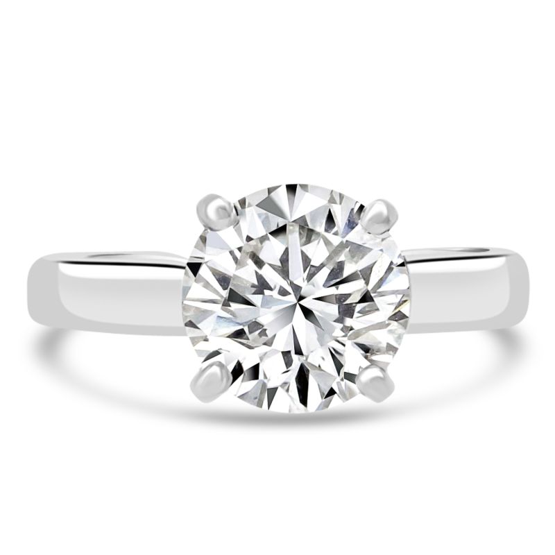 Platinum Brilliant Cut Lab Diamond Engagement Ring 1.76ct
