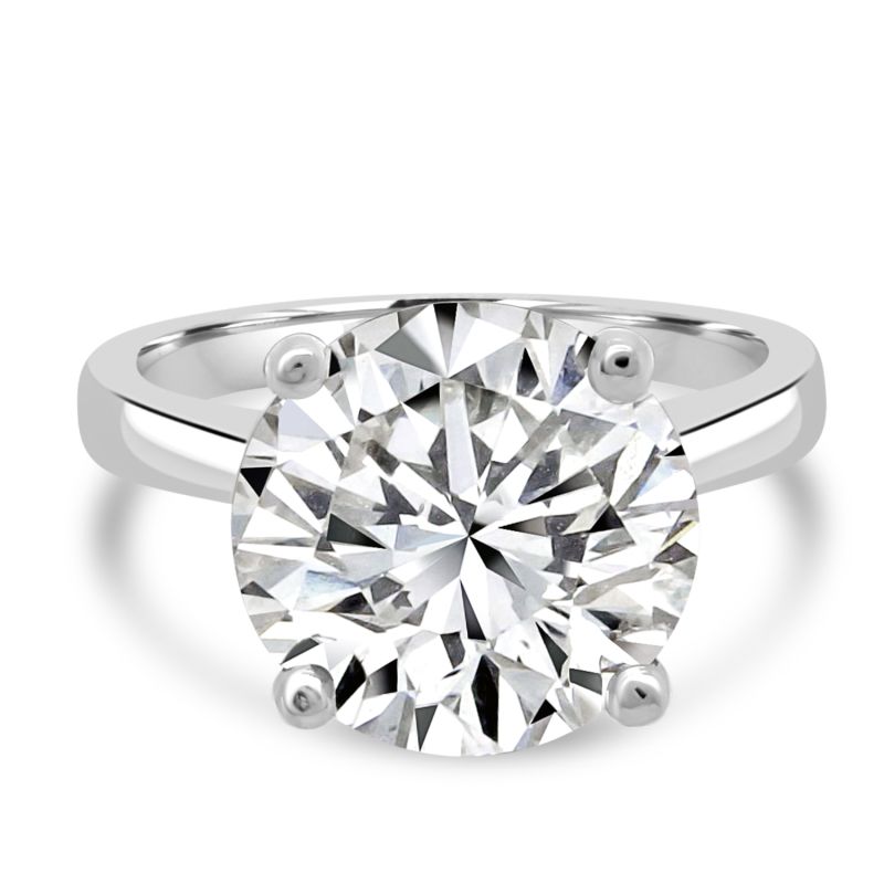 Platinum Brilliant Cut Lab Grown Diamond Engagement Ring 4.03ct