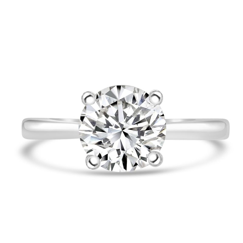 Platinum Brilliant Cut Lab Grown Diamond Engagement Ring 1.06ct