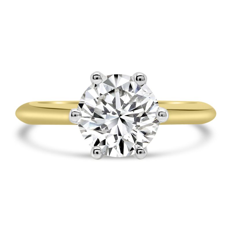 18ct Yellow Gold 1.50ct Diamond Evolution Engagement Ring 