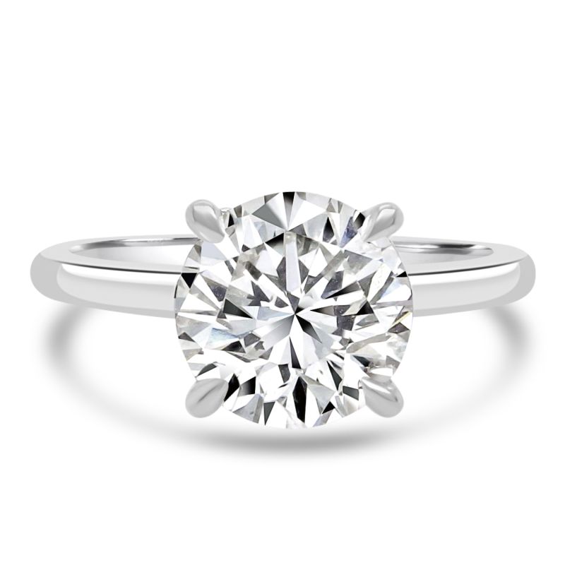 Platinum 2.22ct Hidden Halo Engagement ring 