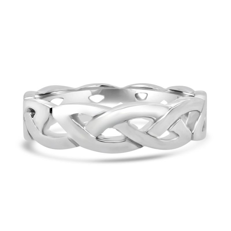 Platinum Mens Celtic Wedding Ring