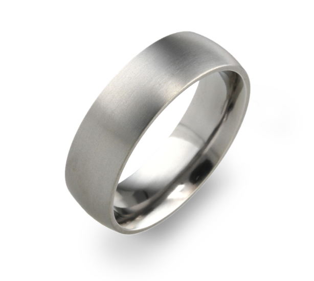 Titanium 6mm Satin Wedding Ring