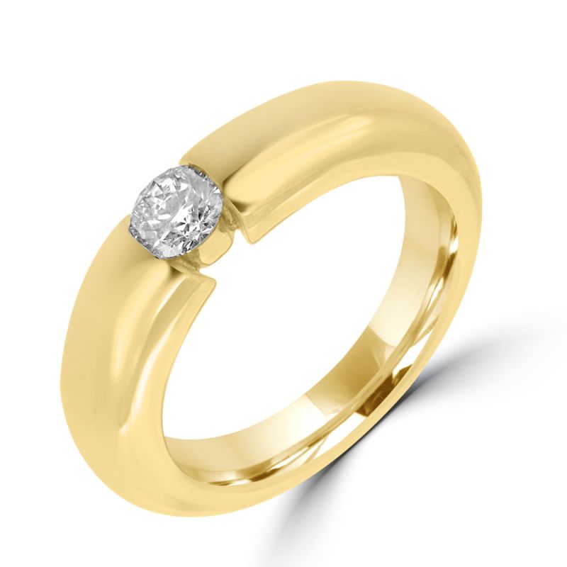 9ct Yellow Gold Brilliant Cut Diamond Dress Ring 0.25ct