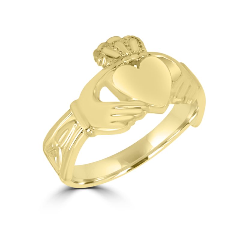 9ct Yellow Gold Claddagh Ring