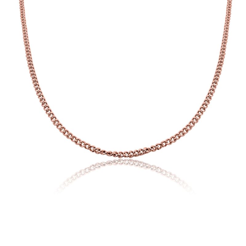 9ct Rose Gold 16" Curb Neck Chain