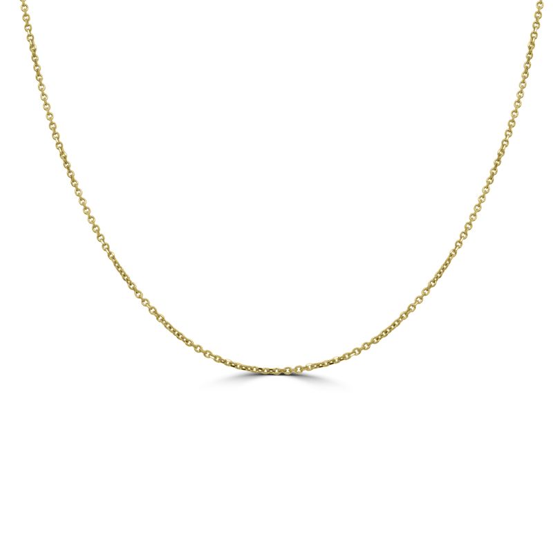 18ct Yellow Gold Trace Chain 18"