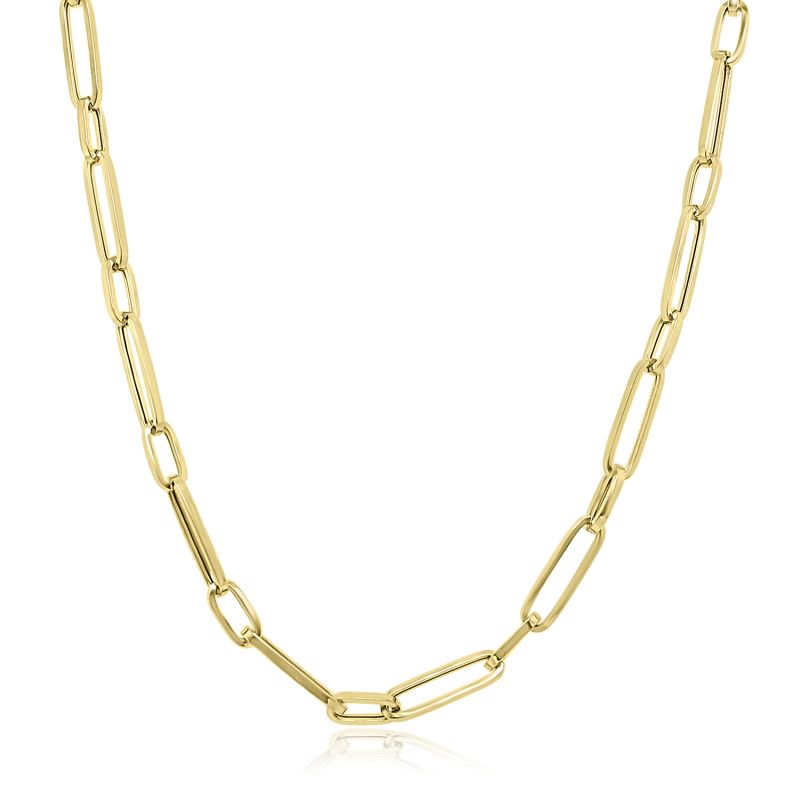 9ct Yellow Gold Long & short Link Neck Chain 28"