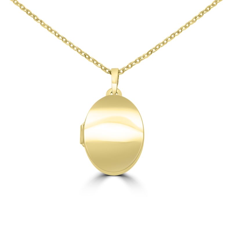 9ct Yellow Gold Small Oval Locket