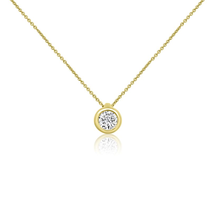 9ct White Gold 0.25ct Diamond Pendant and Chain
