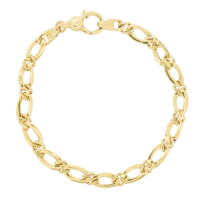 9ct Yellow Gold Fancy Oval Link Bracelet