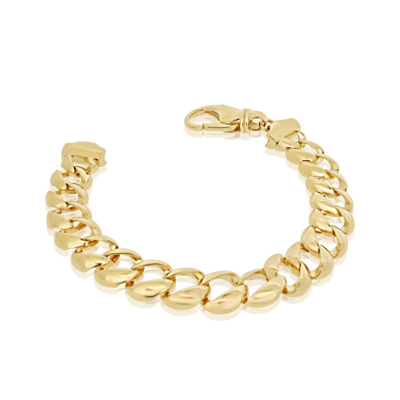 9ct Yellow Gold 8" Curb Bracelet