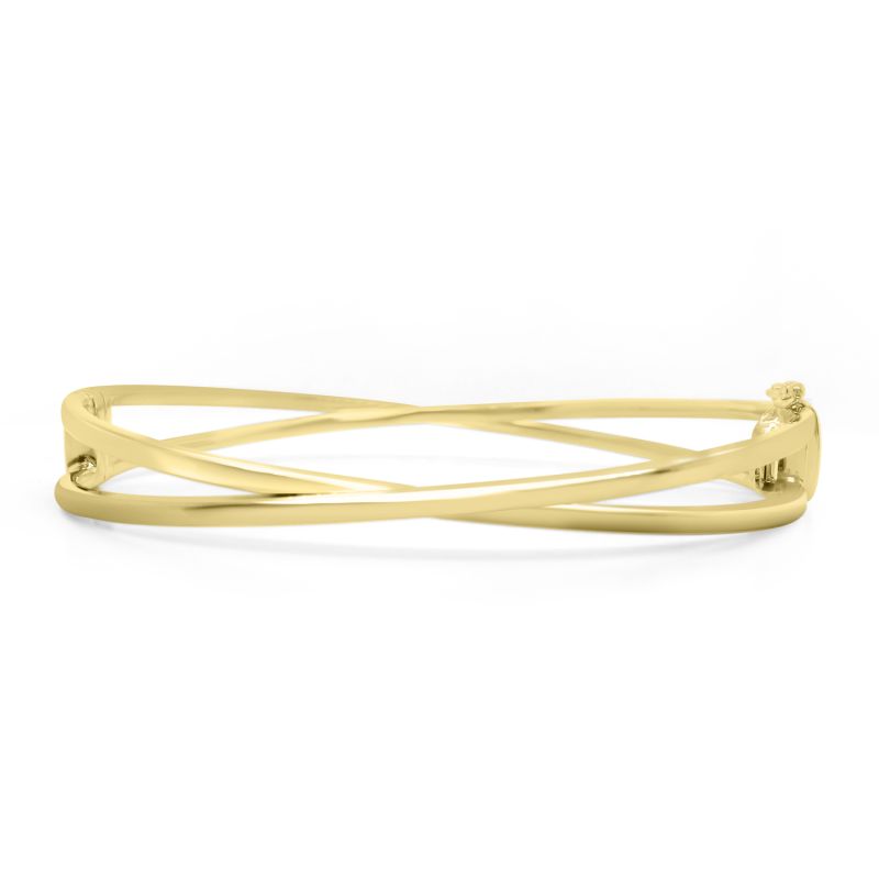 9ct Yellow Gold Crossover Bangle