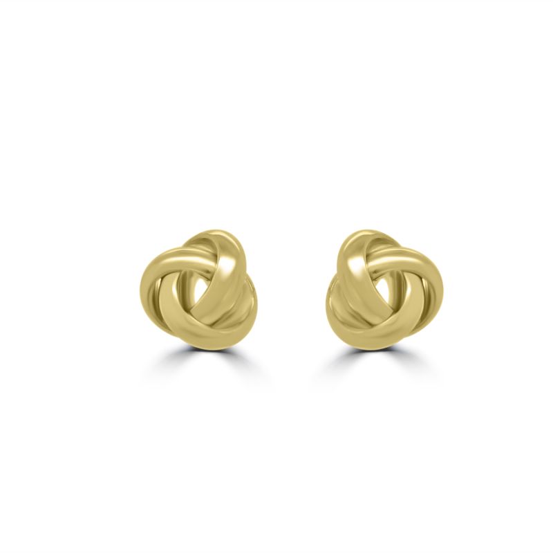 9ct Yellow Gold Know Stud Earrings