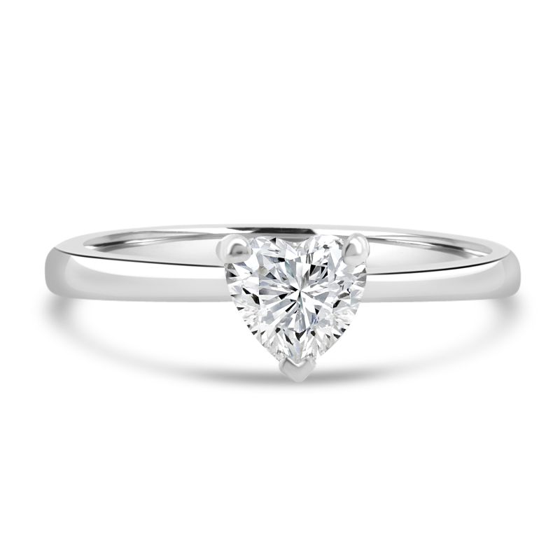 Anniversary Love Heart Cut Diamond Ring 0.47ct
