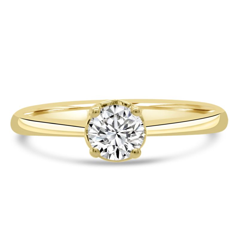 Anniversary Solitaire Diamond Engagement Ring 0.34ct