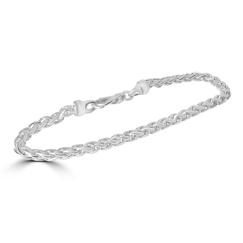 Silver Spiga Link Bracelet