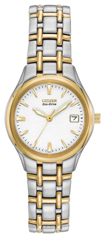 Citizen Eco-Drive Ladies Corso 2/Tone Bracelet Watch  EW1264-50A