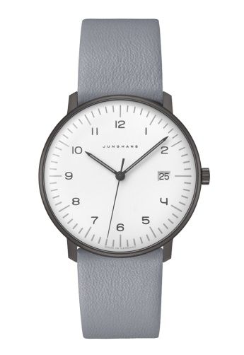 Junghans Max Bill Quartz Grey Strap Watch  041406404