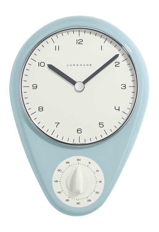 Max Bill Blue Kitchen Clock 362/1100.00