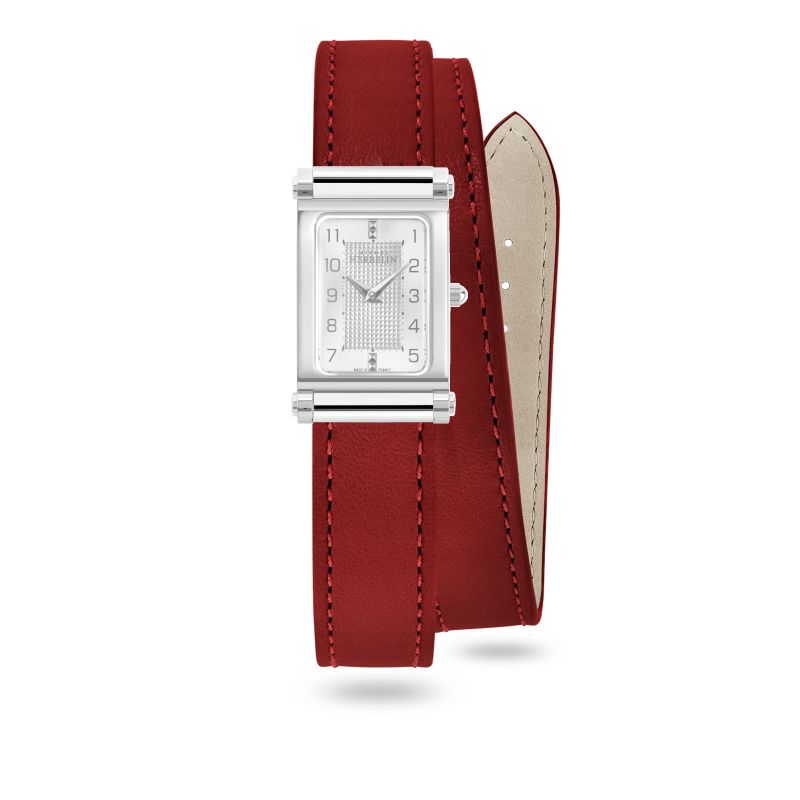 Antares Red Leather Extra Long Strap BRAC.17048