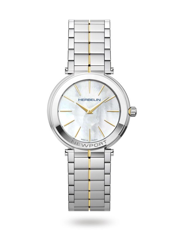 Michel Herbelin Ladies 2/Tone Newport Bracelet Watch 16922/BT19