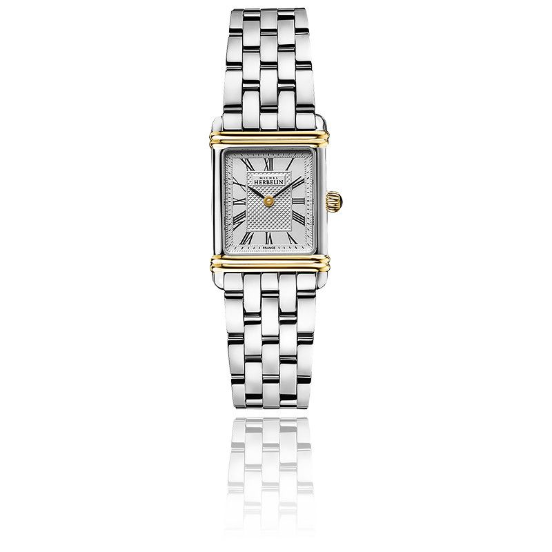 Michel Herbelin Ladies 2/Tone Art Deco Watch 17478/T08B2