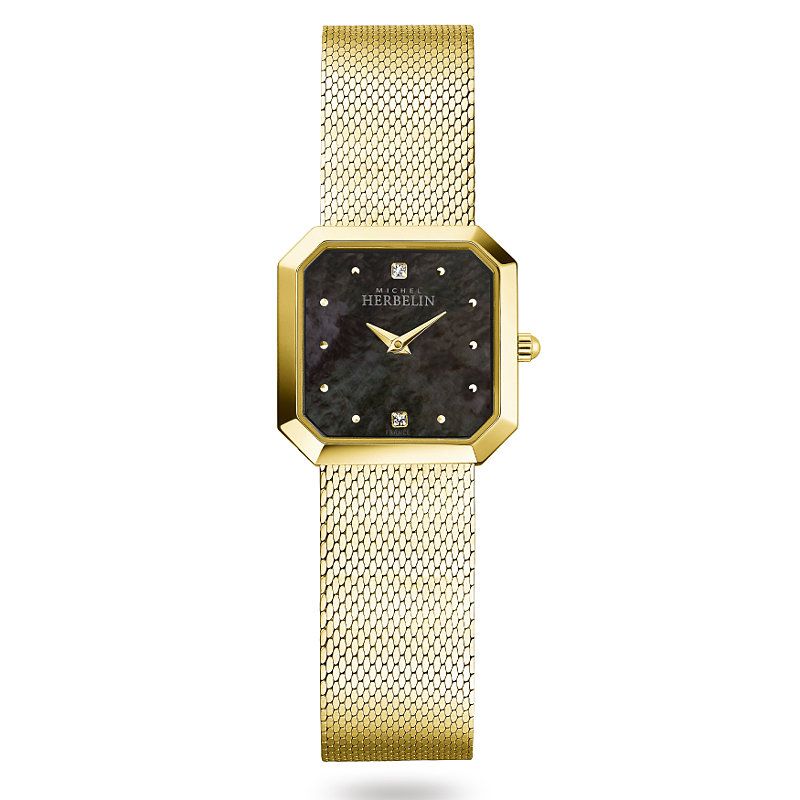 Michel Herbelin Ladies "Octagone" G/P Bracelet Watch  17426/BP49