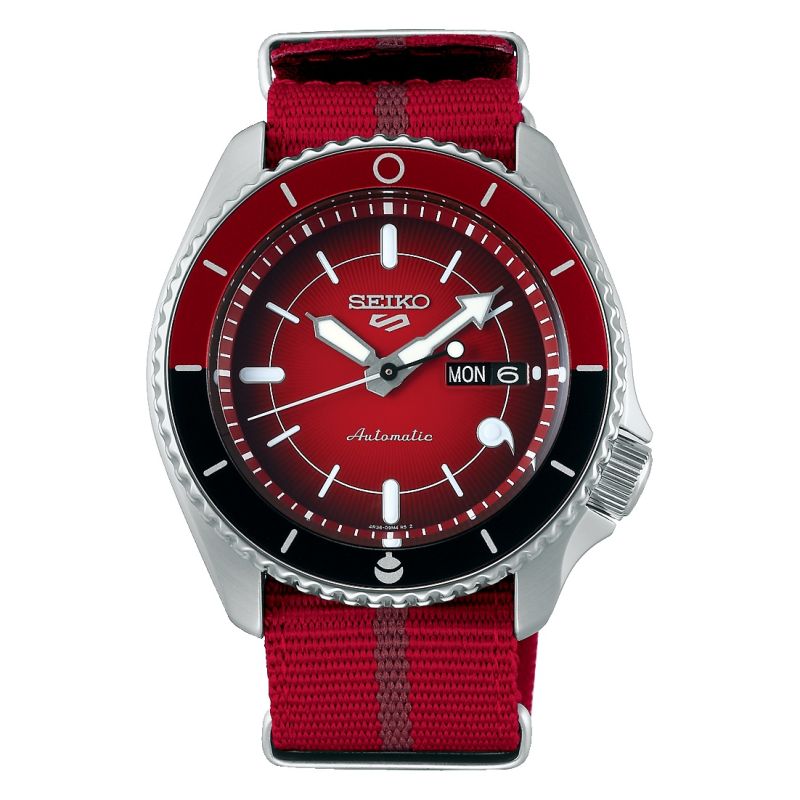 Seiko 5 Sport "Sarada" Ltd Edt Auto Red Strap Watch  SRPF67K1