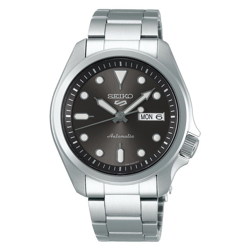 Seiko 5 Sport Auto Grey Dial Bracelet Watch  SRPE51K1